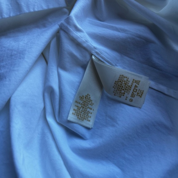 Kate Spade White and Navy Sleeveless Button Down Shirt - Picture 7 of 10